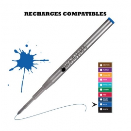 RECHARGE BILLE TYPE MONTBLANC BLEUE MOYENNE