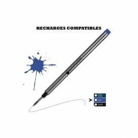 RECHARGE ROLLER TYPE MONTBLANC BLEUE MOYENNE