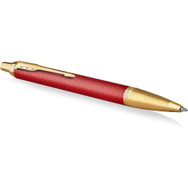 Parker IM stylo bille | Laqué rouge Premium avec attributs dorés